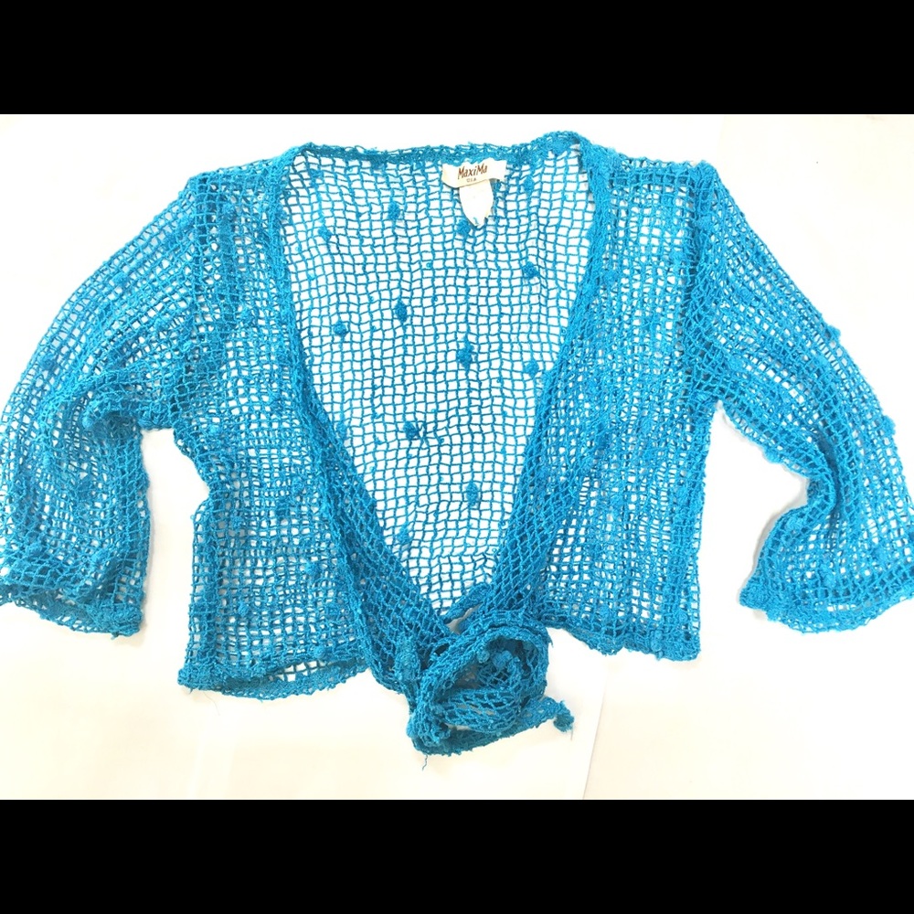 Knit wrap top